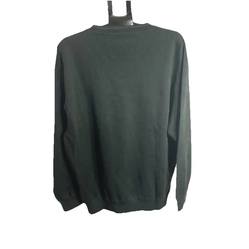NWT Alexander Julian Colours Green Sweatshirt Size L 100% Cotton - Picture 2 of 4